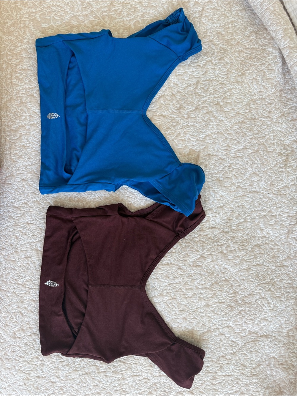 Blue and Brown FP Movement Stretch Tank Tops - 2 Pack - Picture 2 of 2